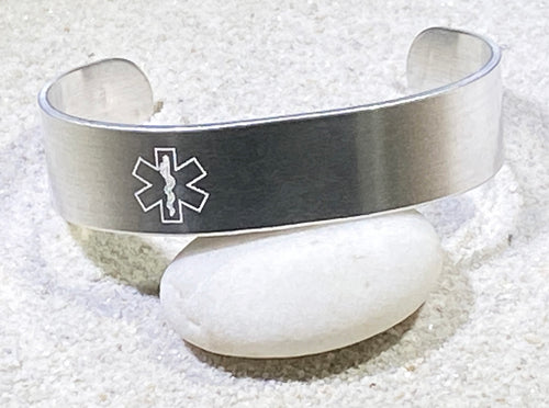 Medical Alert Cuff Bracelets