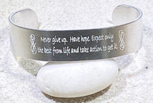 5/8" Cuff Bracelet - New Give Up. Have Hope expression
