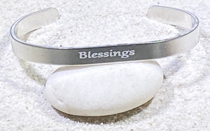 1/4" Cuff Bracelet Blessings