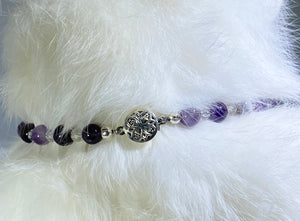 Amethyst Necklace Collar for Pets